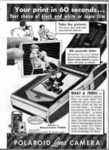 1950 Print Ad Polaroid Land Cameras Print in 60 Seconds Cambridge,MA - £7.70 GBP