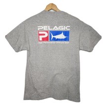 PELAGIC Fishing Gear LOGO T-Shirt Gray Men’s Medium - $10.88