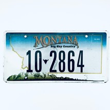  United States Montana Carbon County Passenger License Plate 10 2864 - £13.18 GBP