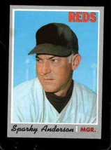 1970 Topps #181 Sparky Anderson Vgex Reds Manager Hof *X70042 - £6.24 GBP