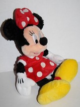 Disney Minnie Mouse 11&quot; Small Beanbag Stuffed Animal Plush Theme Park Soft Toy - £10.04 GBP