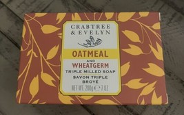 Crabtree Evelyn Bar Soap Oatmeal Triple Milled 7oz Jumbo Size - £9.18 GBP