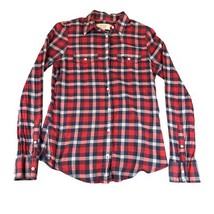 Abercrombie &amp; Fitch Shirt Womens Small Plaid Button Up Long Sleeve Casua... - $18.99