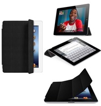 Genuine Apple iPad 2 & 3 Leather Smart Cover Black MC947LL/A NEW, Factory Sealed - $24.99