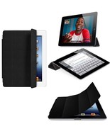 Genuine Apple iPad 2 &amp; 3 Leather Smart Cover Black MC947LL/A NEW, Factor... - £19.53 GBP