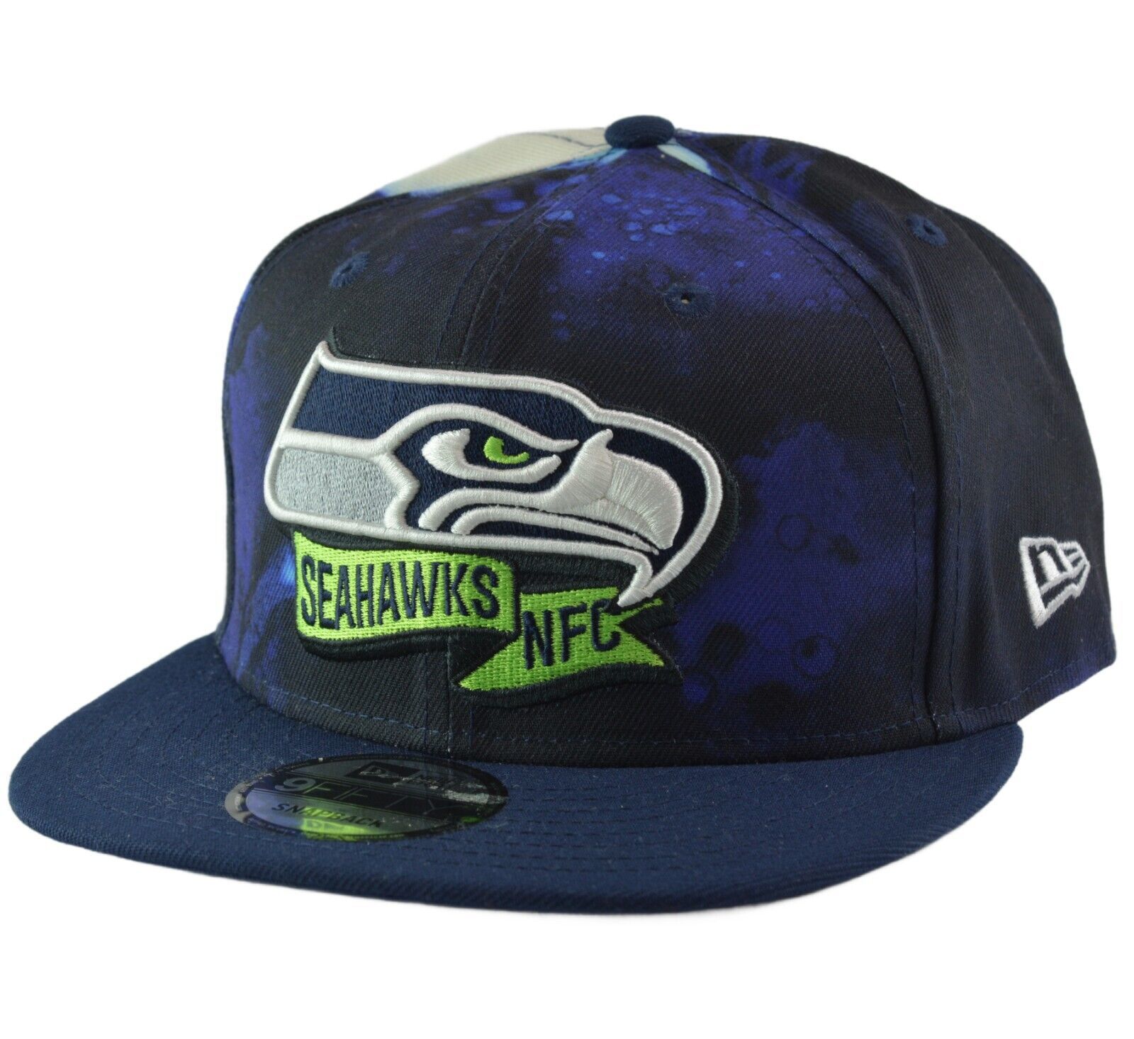 Seattle Seahawks New Era 9FIFTY NFL Ink Dye Adjustable Men's Snapback Hat