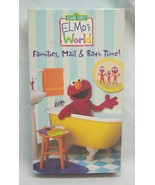 SESAME STREET Elmo&#39;s World FAMILIES, MAIL &amp; BATH TIME VHS VIDEO 2004 - $14.85