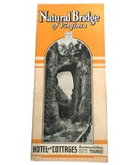 Vtg 1930s Natural Bridge Of Virginia Hotel Cottages Accommodations Brochure - $14.80 CAD