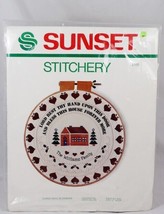 Sunset Stitchery Lord Rest Thy Hand Upon This Door Christmas Hearts Bles... - £22.49 GBP