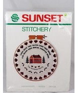 Sunset Stitchery Lord Rest Thy Hand Upon This Door Christmas Hearts Bles... - £22.56 GBP