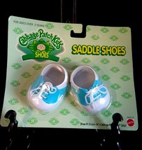 HTF Cabbage Patch Saddle Shoes 1996 Mattel New in Package White Blue Trim CPK - £21.32 GBP