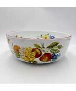 Rare Royal Worcester Ashford Red Trim 10" Large Salad Serving Bowl Porce... - $76.50