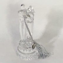 Repaired Lenox Bride and Groom Ornament Lead Crystal Ornament IOB - £19.75 GBP