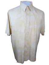 ALFANI Men Hawaiian ALOHA shirt pit to pit 25 sz L silk floral camp luau... - £11.85 GBP