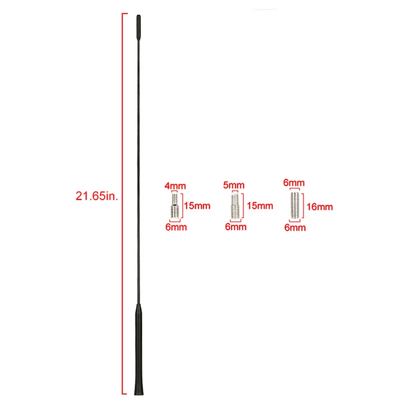 Car Roof AM/FM Antenna Rod for Ford Puma 1997-2001 - 55cm/21.65in. - £11.19 GBP