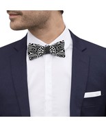 Men&#39;s Ornamental Black Adjustable Bowtie - $27.16 CAD