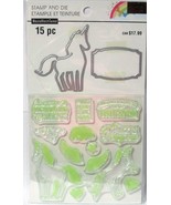 Recollections Stamp &amp; Die Set 15 pcs ENCHANTING UNICORN Magical Pegasus ... - $32.20 CAD