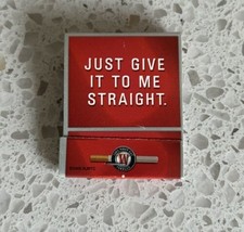 Vintage Winston No Bull Ads Just Give It To Me Straight Matchbook Unstruck - £0.76 GBP