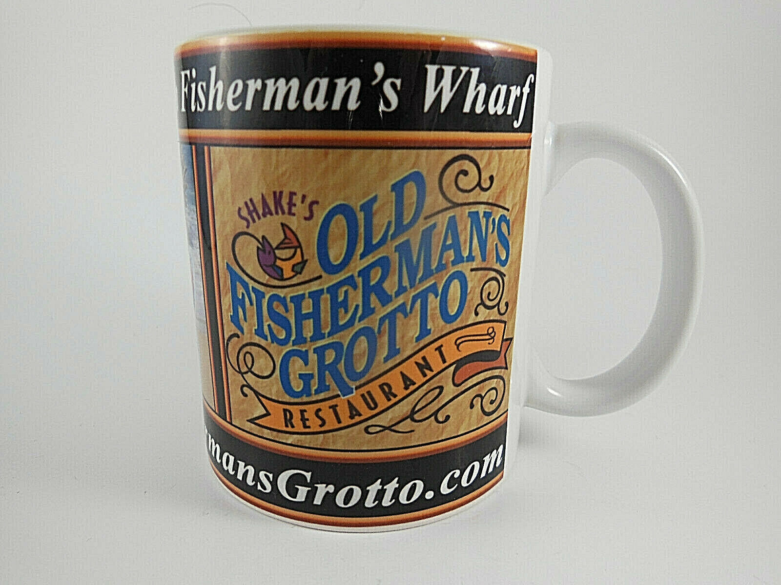 Primary image for Old Fisherman's Wharf Grotto SAN FRANCISCO restaurant cup mug Orca Coatings