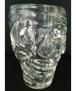 Halloween Luminarc Pirate Skull Clear Glass Large 30 Oz Mug NWT - $24.35 CAD