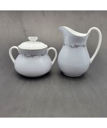 Royal Doulton England Coronet H4947 Creamer &amp; Sugar Bowl w/Lid Retired VTG - $33.70