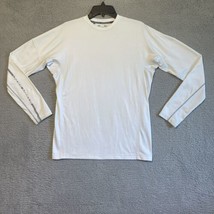 Under Armour Mens Coldgear White fitted long sleeve shirt Size Large - $16.83