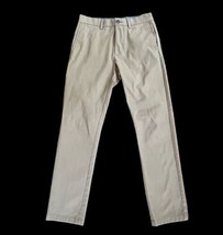 Old Navy Ultimate Slim Chino Pants Mens Size 30x30 Khaki Tan Straight Stretch - £11.04 GBP