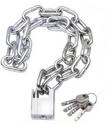 Bike Chain Lock, Cannot Be Cut With Bolt Cutters Or Hand, Outdoor Furniture - £30.25 GBP