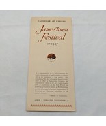 Calendar Of Events Jamestown Festival Of 1957 Travel Brochure - $10.02