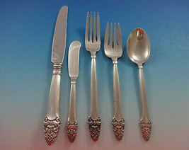 Sovereign Old by Gorham Sterling Silver Flatware Set 42 Pieces Stylized Acorn - £1,929.25 GBP