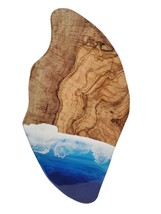 Ocean Scene Olive Wood Serving Board, Charcuterie board, cheese board, cutting - £33.59 GBP