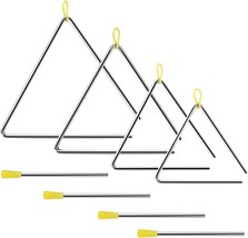 Four Packs Of Eastrock Triangle Instruments, Measuring 7 By 9 By 10 Inch... - $39.92