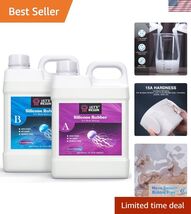 Silicone Mold Making Kit Liquid Silicone Rubber 140oz Translucent Clear ... - $84.68