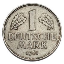 1961-G Germany Federal Republic Mark (About XF Condition) KM# 110 - $63.64