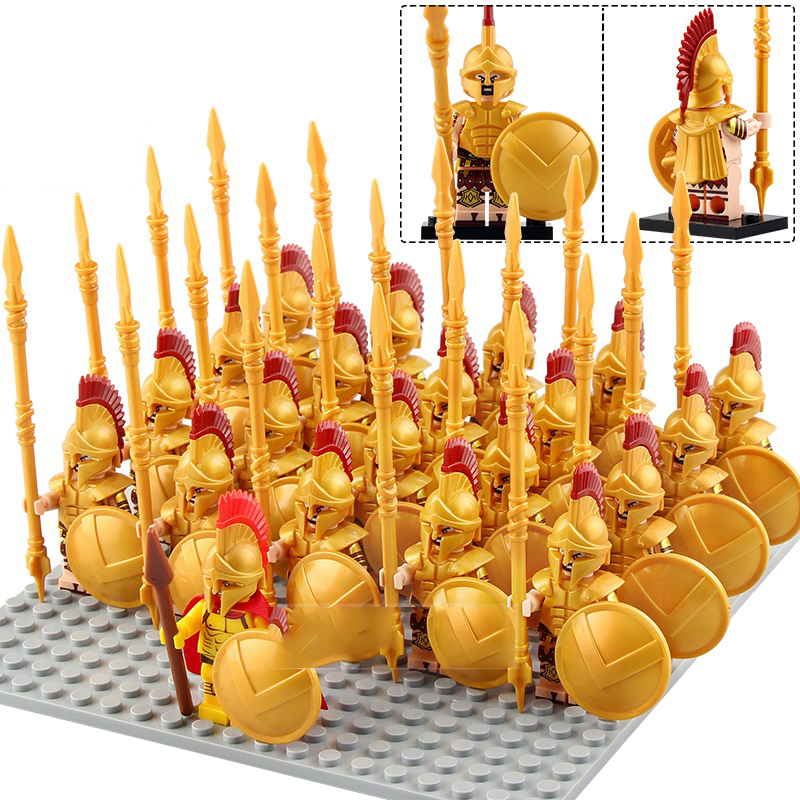 Brave Sparta Warriors+ Officer Ancient Greece Army Set 21 Minifigures