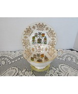 VTG PARAGON FINE BONE CHINA TEACUP &amp; SAUCER CANADA COATS OF ARMS EMBLEMS... - $17.70 CAD
