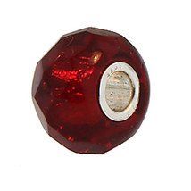 Authentic Trollbeads Glass 60186 Red Prism - £14.12 GBP