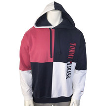 NWT TOMMY HILFIGER MSRP $99.99 SKATER ARCHIVE COLORBLOCK MEN&#39;S HOODIE SW... - £57.41 GBP