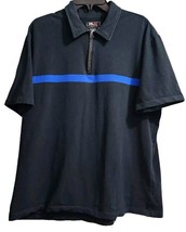 RLX Ralph Lauren Mens Size XL Casual Polo Shirt w/ Blue Stripe Dark Blue... - $30.68