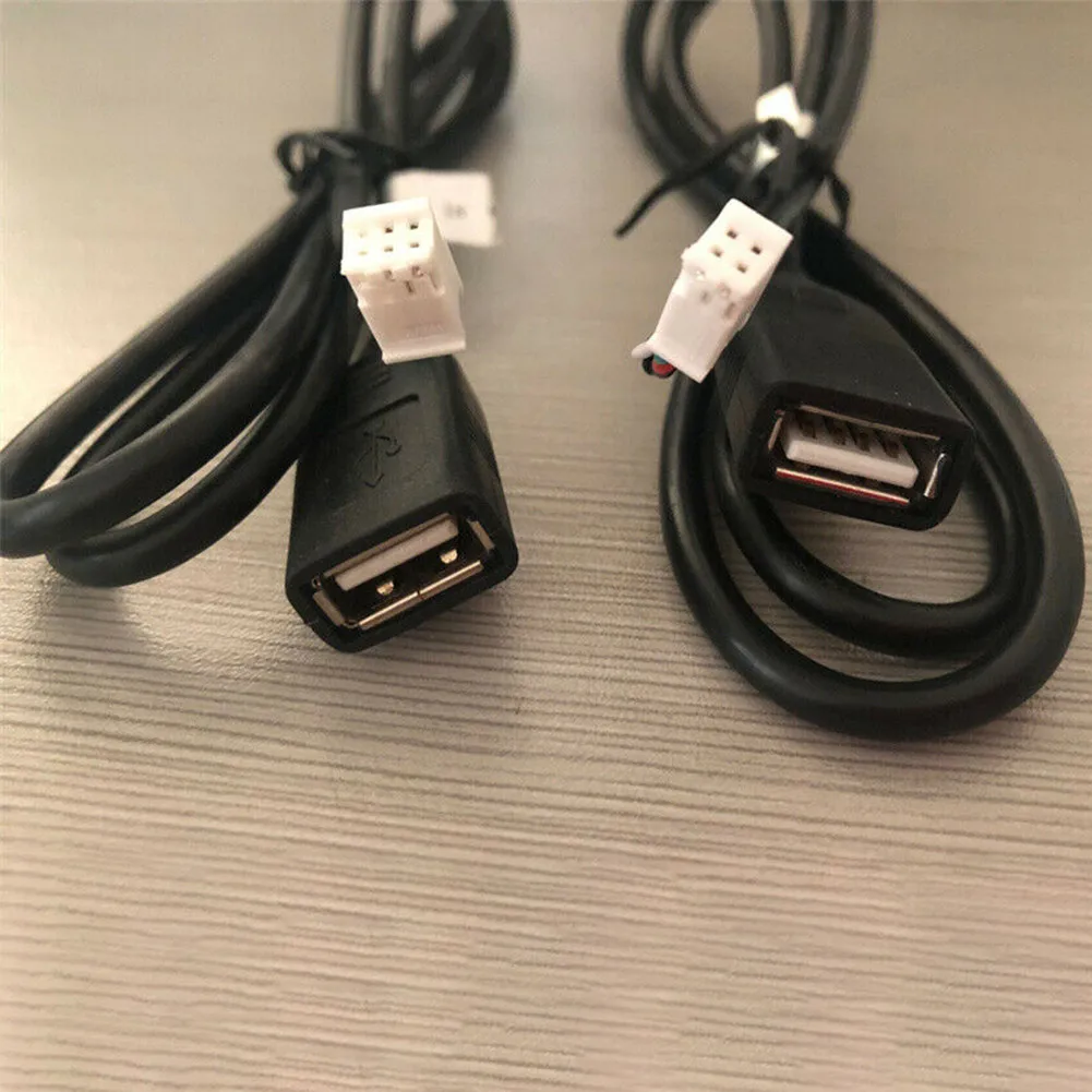 Car USB Cable Adapter Connector Extension 4Pin &amp; 6Pin Android Car Radio Stereo - £12.11 GBP