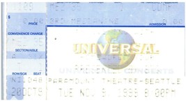 Vintage Yes Ticket Stub Novembre 9 1999 Seattle Washington - £35.66 GBP
