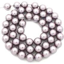 50 Mauve Swarovski Crystal Pearl Beads Jewelry Part 8mm - £10.46 GBP