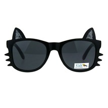 Mädchen Sonnenbrille Kätzchen Schnurrhaare Ohren Rahmen Kinder Mode UV 400 - $10.75