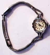 Vintage Ladies 10K White Gold Filled ELGIN 17J Watch Running Video - £113.38 GBP