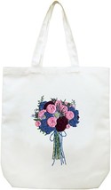 Cute Canvas Tote Bag Embroidery Kit with Pattern for Beginners,Arts and DIY - £12.91 GBP