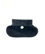 Helmut Lang Vintage Archival Black Suede Logo Mini Clutch Purse  - $203.78 CAD