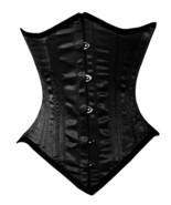 Under bust 3 layers Double Steel Boned Waist Training Satin  corset 20 +... - £39.81 GBP