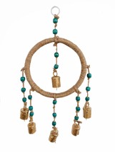 Rastogi Handicrafts Jute Handmade Crafted Home Decoration Hanging Beads ... - $319.67 MXN