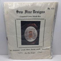 Sew Fine Designs Counted Cross Stitch Kit No K-903 Special Teddy Kind of... - $9.99