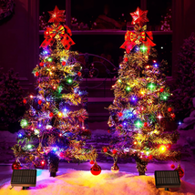 COXSENI 68LED Solar Christmas Tree Lights Outdoor Waterproof, 8 Modes So... - £29.83 GBP